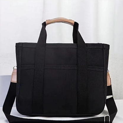 Bolso Tote De Lona Estilo Minimalista